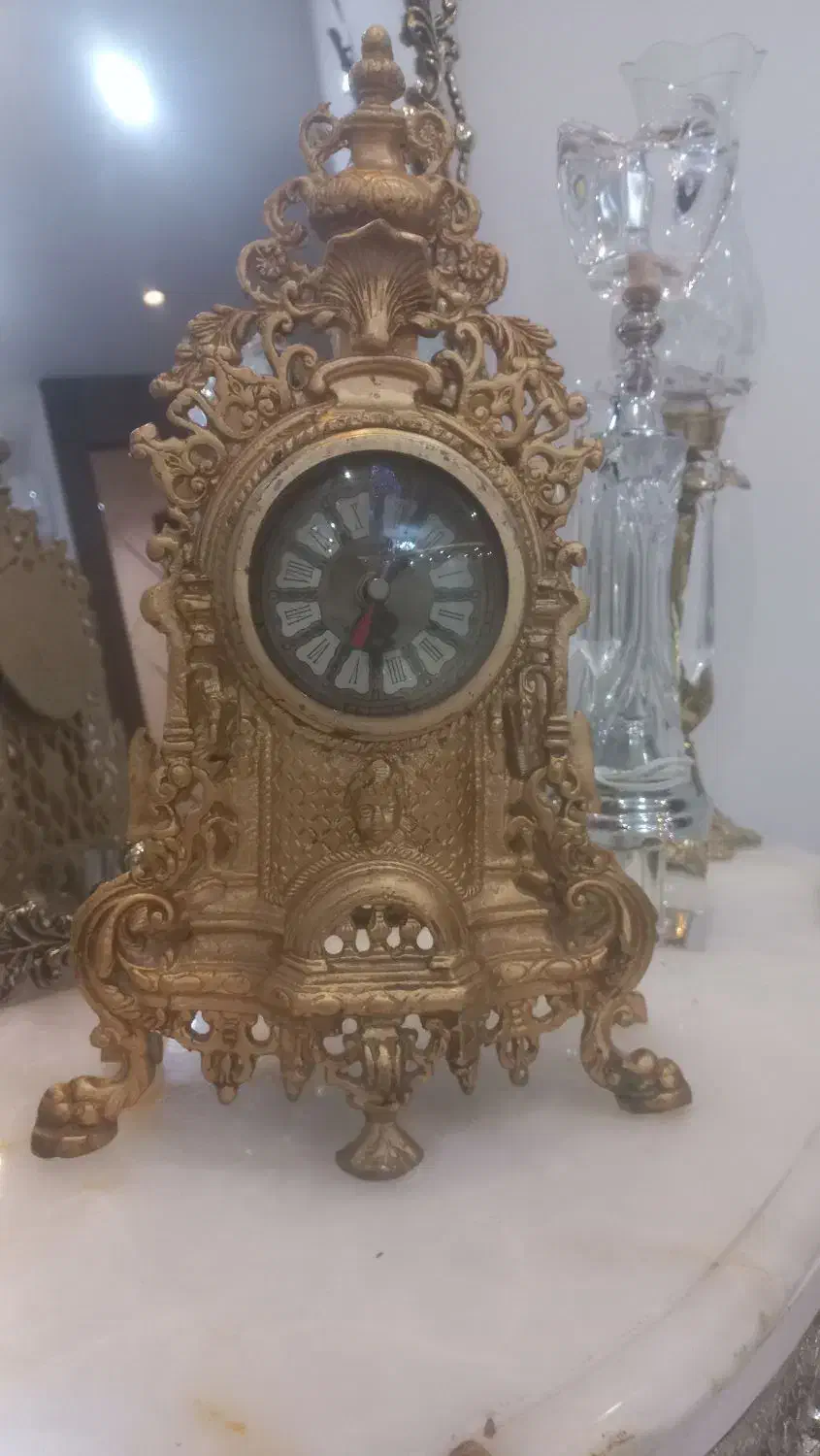 فروش و خرید آینه شمعدون و ساعت قدیمی و برونزی و|آینه|مشهد, یاس|دیوار