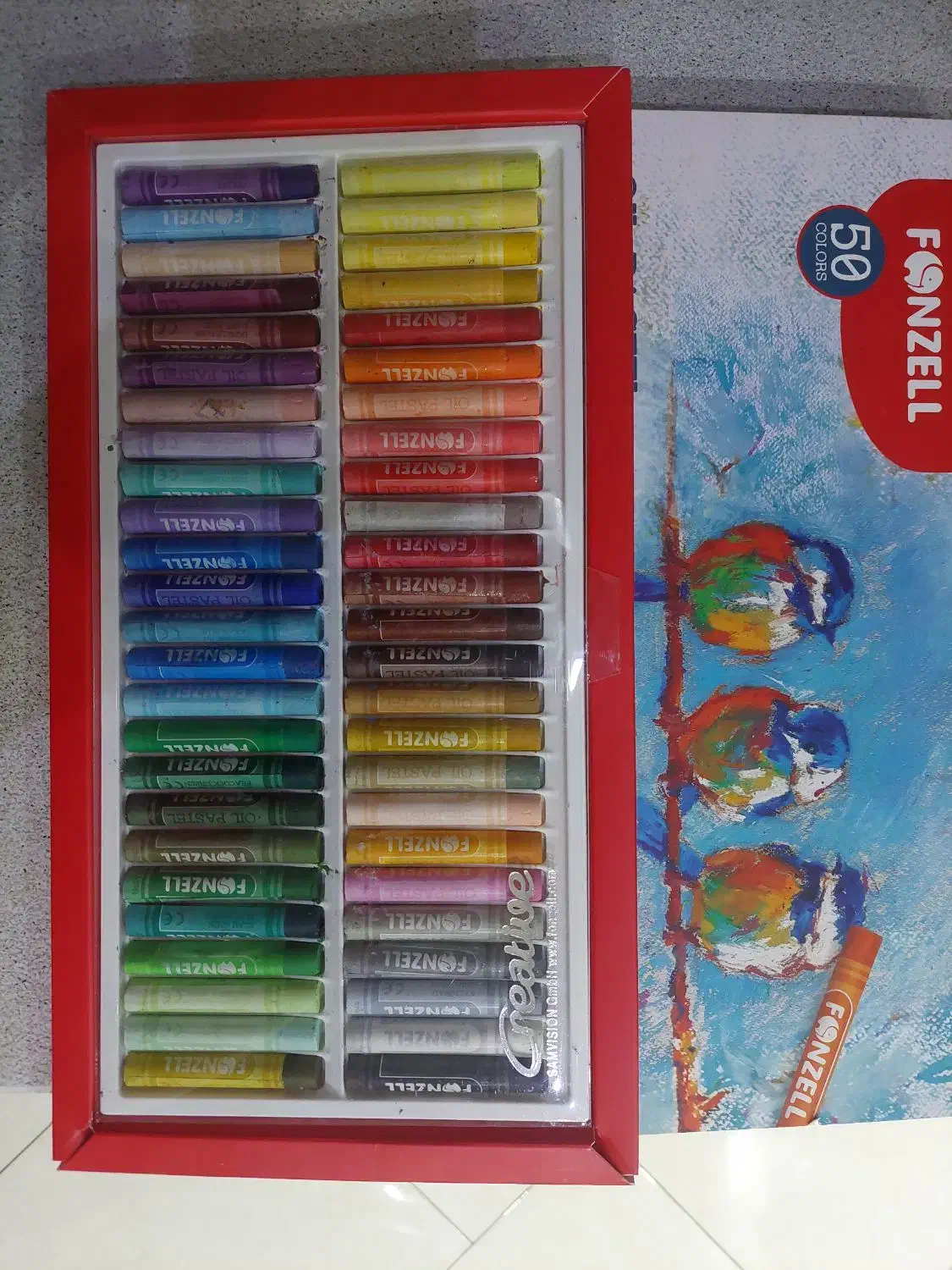 مداد پاستل روغنی ۵۰ رنگ|لوازم التحریر|تهران, دهقان|دیوار