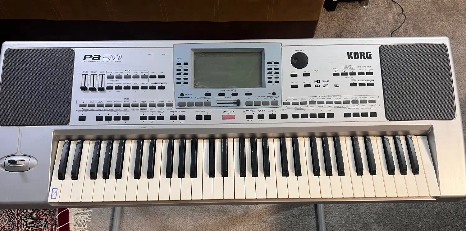 KORG PA50 تبدیل به PA80|پیانو، کیبورد، آکاردئون|شاهین‌شهر, نظامی|دیوار