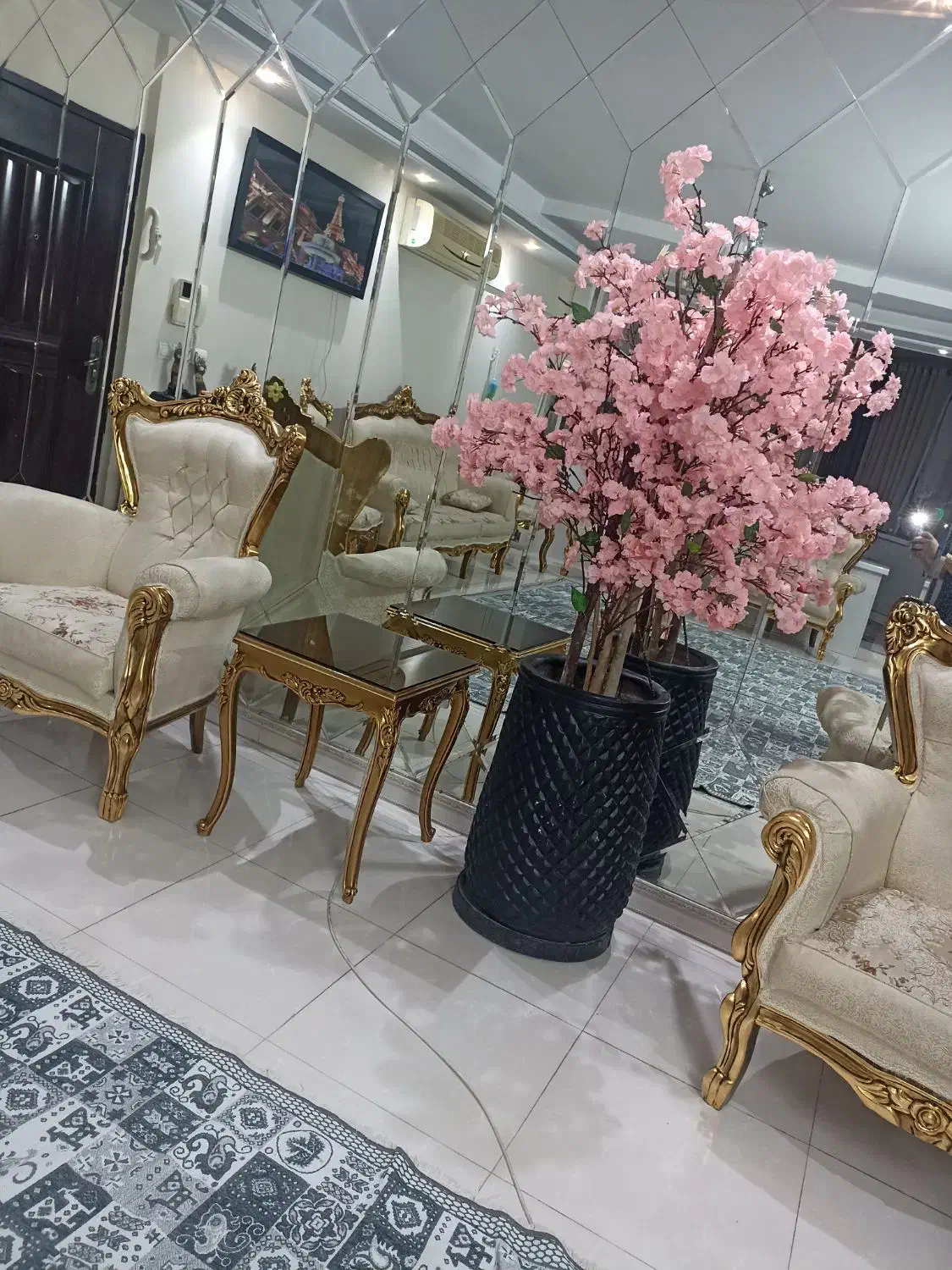 درختچه شکوفه مصنوعی صورتی نو|گل مصنوعی|تهران, آهنگ|دیوار