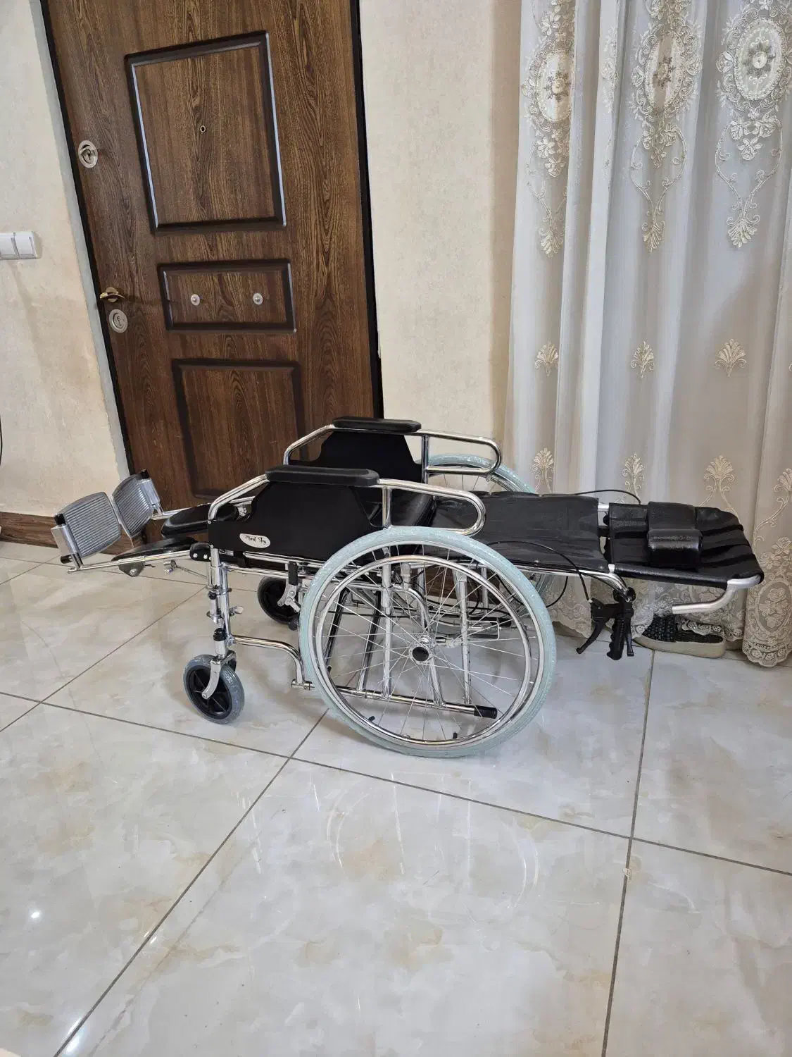 ویلچر تخت خواب شو برانکاردی چند منظوره medskay|تخت و سرویس خواب|اصفهان, دهنو|دیوار