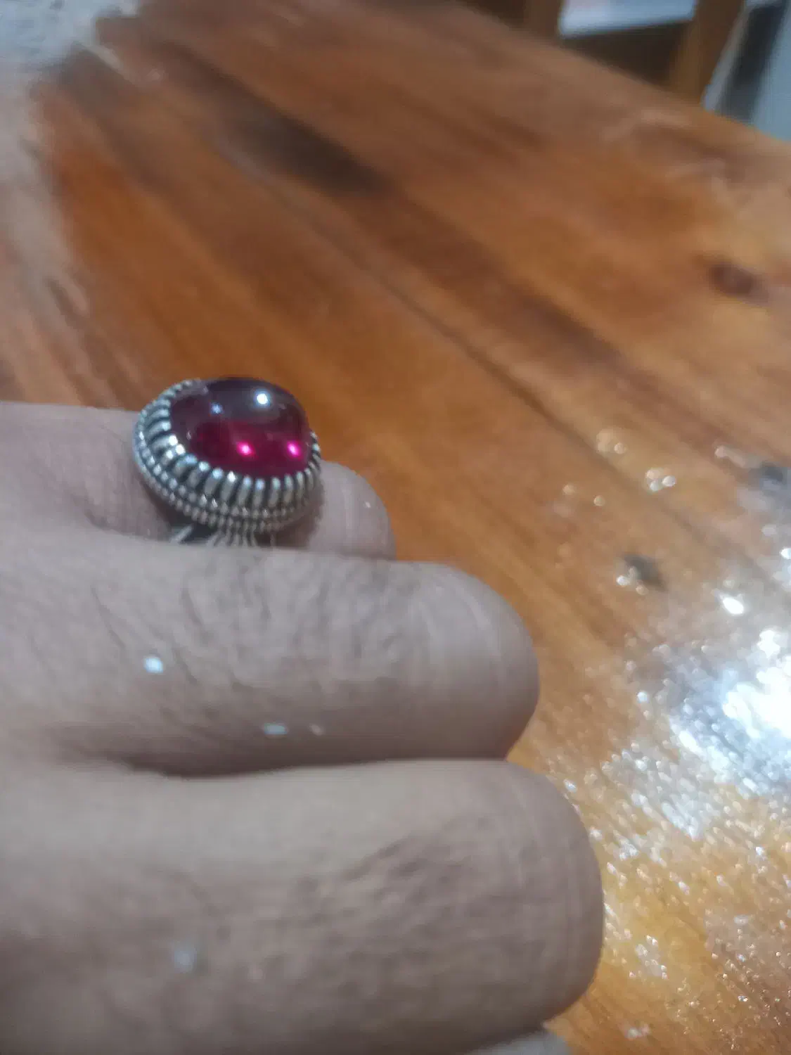 انگشتر قدیمی نقره|جواهرات|لنگرود, |دیوار