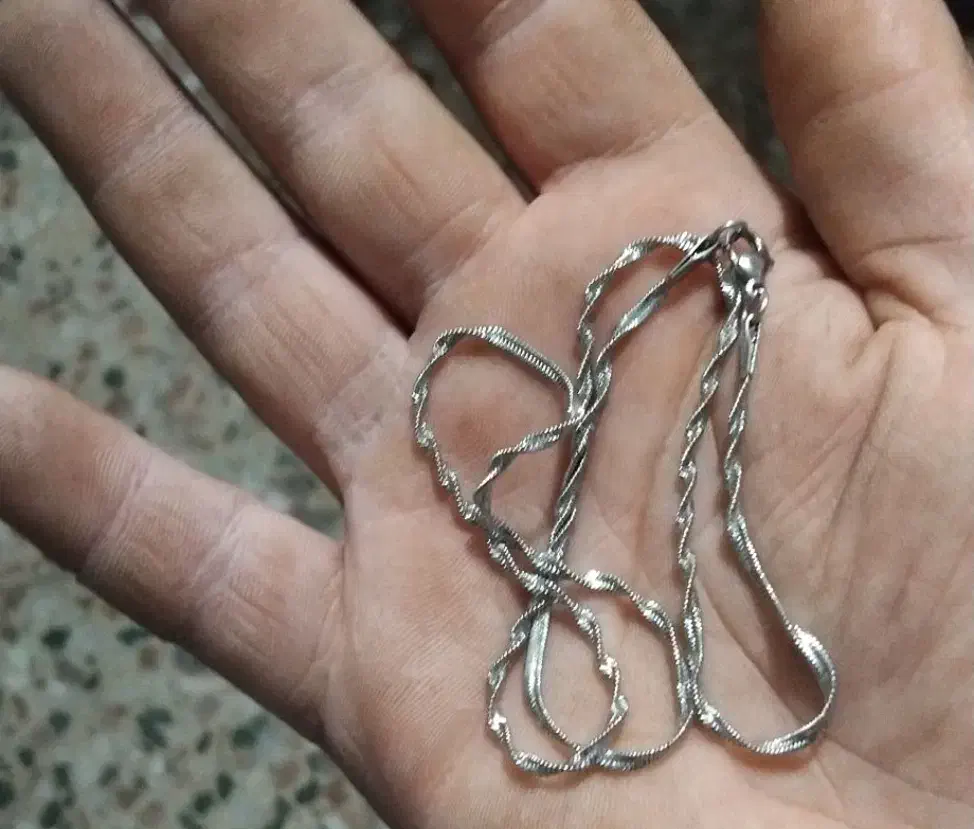 زنجیر نقره ۹۲۵ وزن ۶گرم۴۵سوت|جواهرات|اسالم, |دیوار