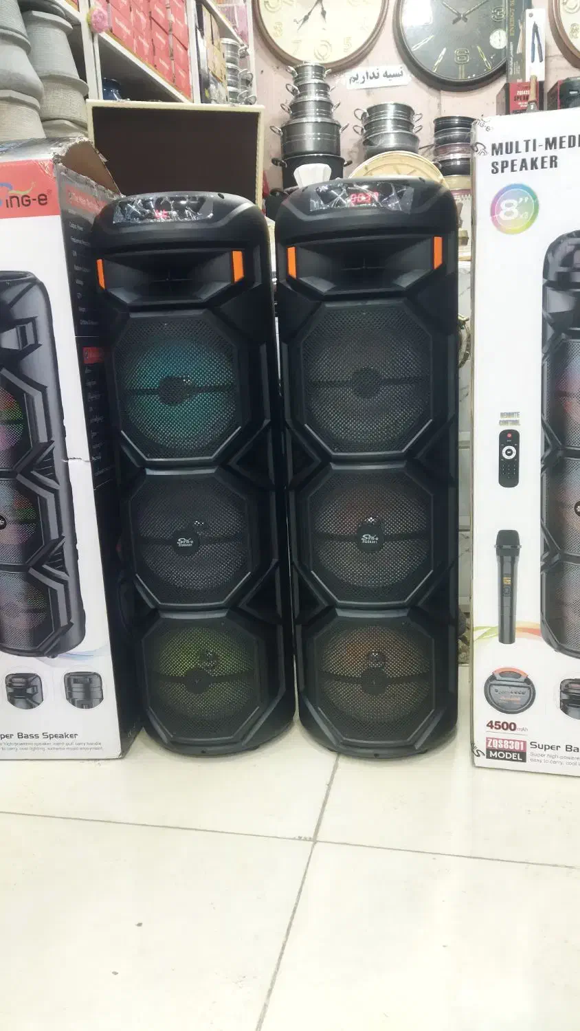 اسپیکر ۱ متری شارژی|پخش‌کننده همراه|اهر, |دیوار