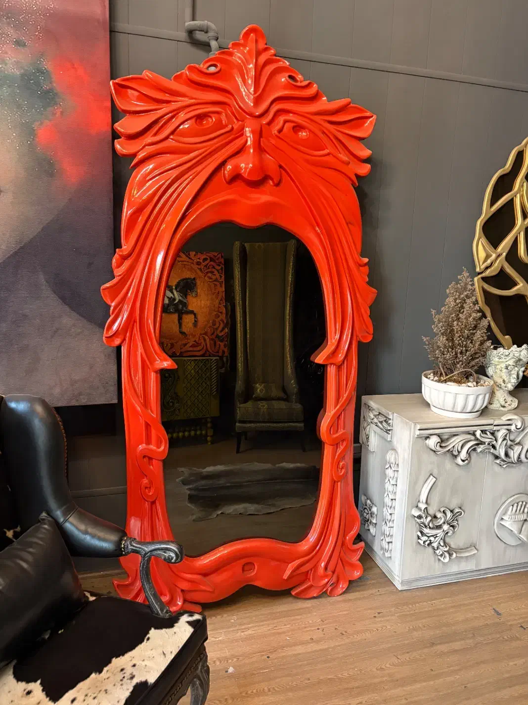 آینه با فریم چوبی|آینه|پردیس, شهرک صنعتی خرمدشت فاز ۷|دیوار