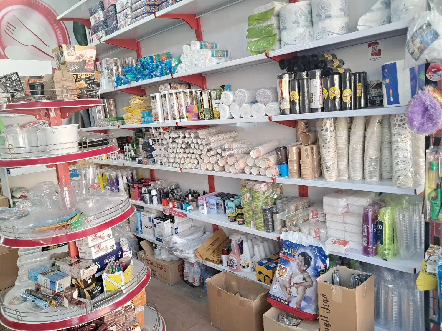 واگذاری فروشگاه ظروف یکبارمصرف|فروشگاه و مغازه|قم, شهرک امام حسن|دیوار