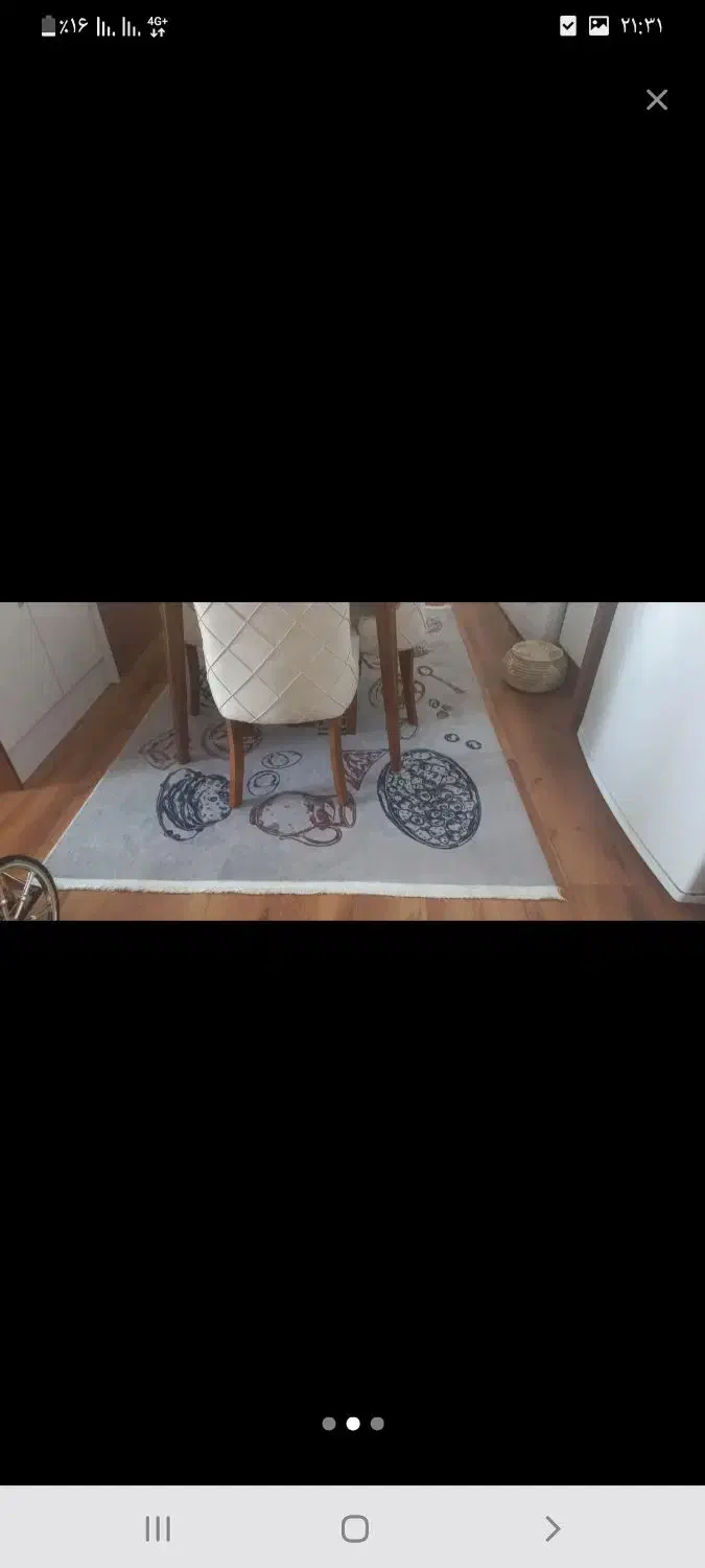 فرش آشپزخانه به همراه پادری ۴متری کاملا سالم ونو|فرش|اصفهان, ملکشهر|دیوار