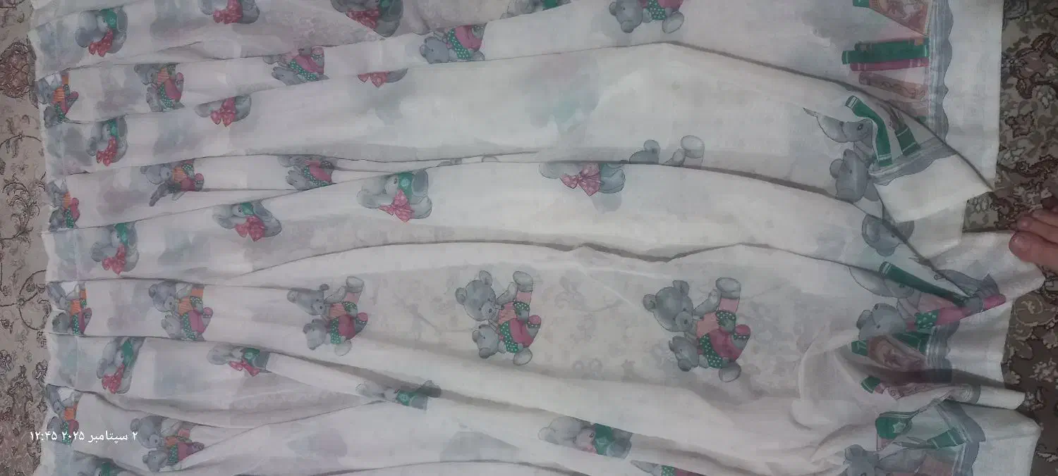 پرده اتاق کودک حریر|پرده، رانر، رومیزی|تهران, تهرانپارس شرقی|دیوار