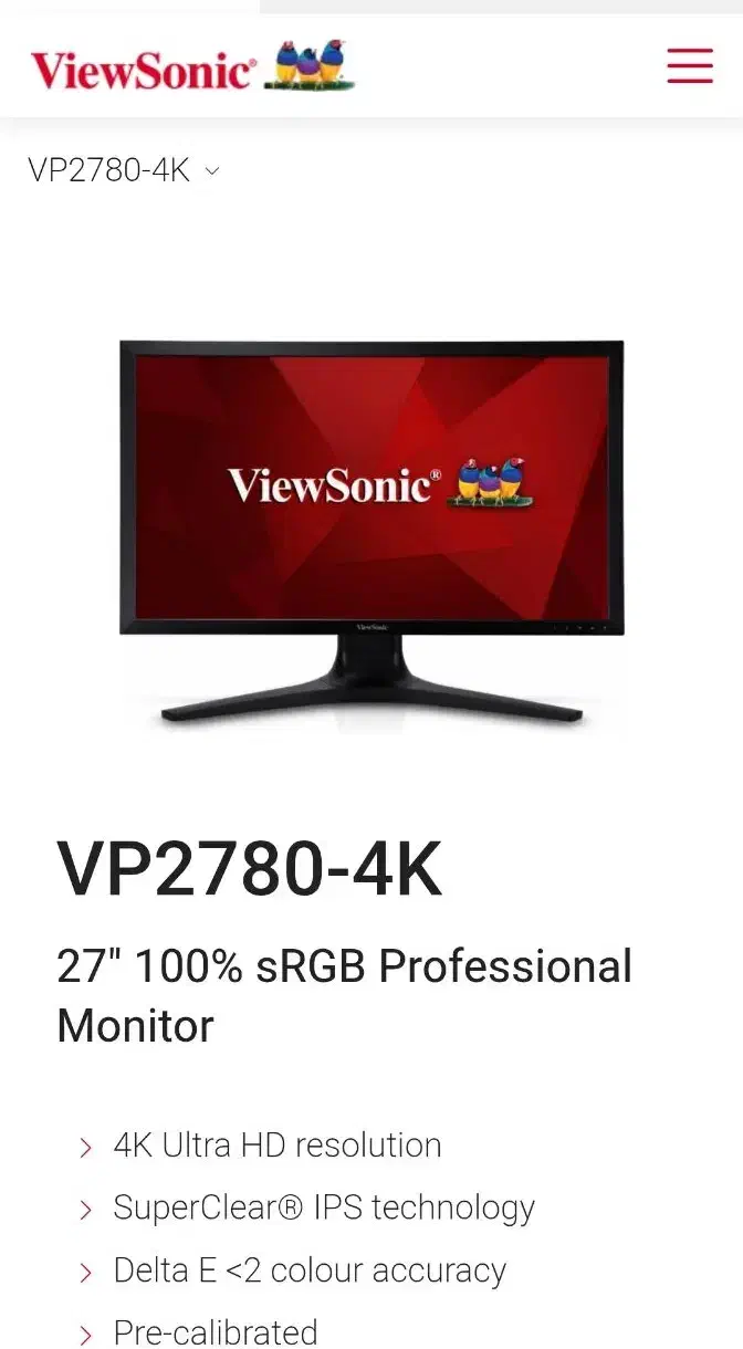 مانیتور فوق حرفه ای ۲۷اینج viewsonic vp2780-4k .|قطعات و لوازم جانبی رایانه|ارومیه, |دیوار