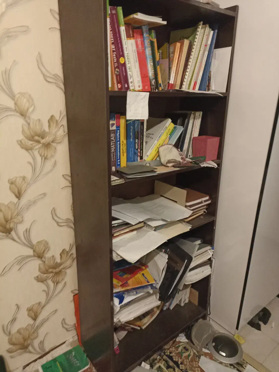 کتابخانه جنس خوب ۵ طبقه|کتابخانه، شلف، قفسههای دیواری|پردیس, فاز ۱۱|دیوار