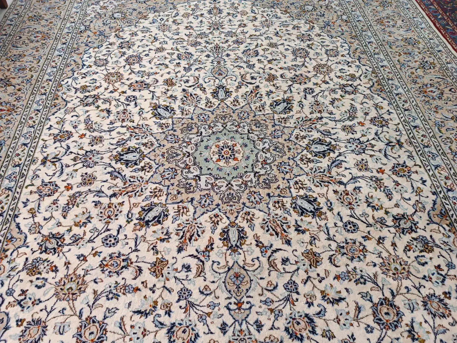 فرش کاشان 12 متری مارکدار . 3/4 بدون ایراد|فرش|پردیس, فاز ۸|دیوار