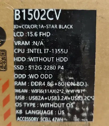 فروش Asus ExpertBook B1502CVA i7 40GB رم|رایانه همراه|مشهد, هنرستان|دیوار