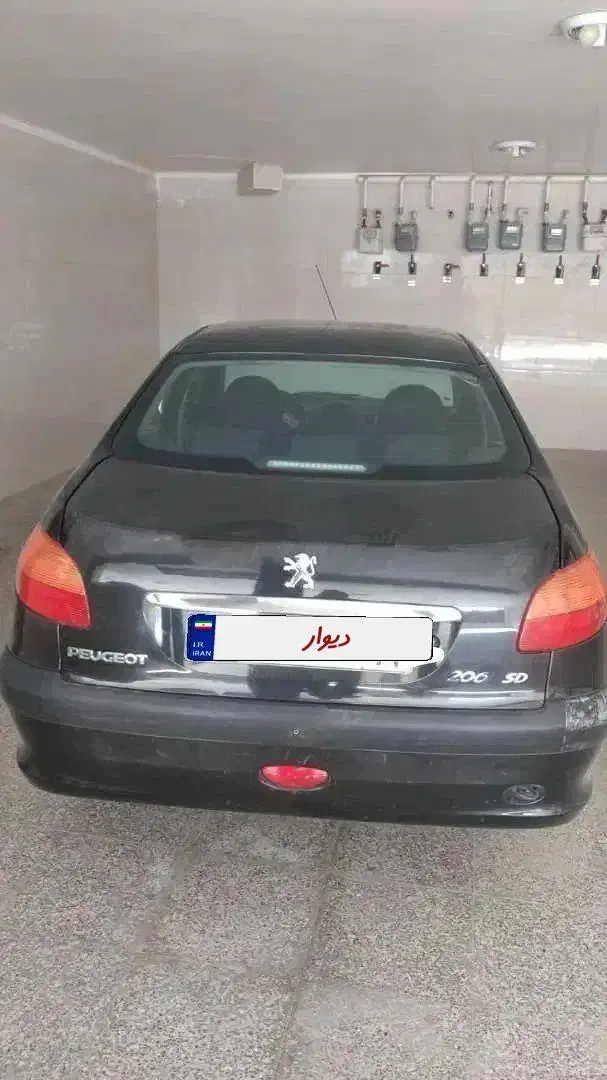 ۲۰۶ اس دی رنگ مشکی|خودرو سواری و وانت|اصفهان, بهارستان|دیوار