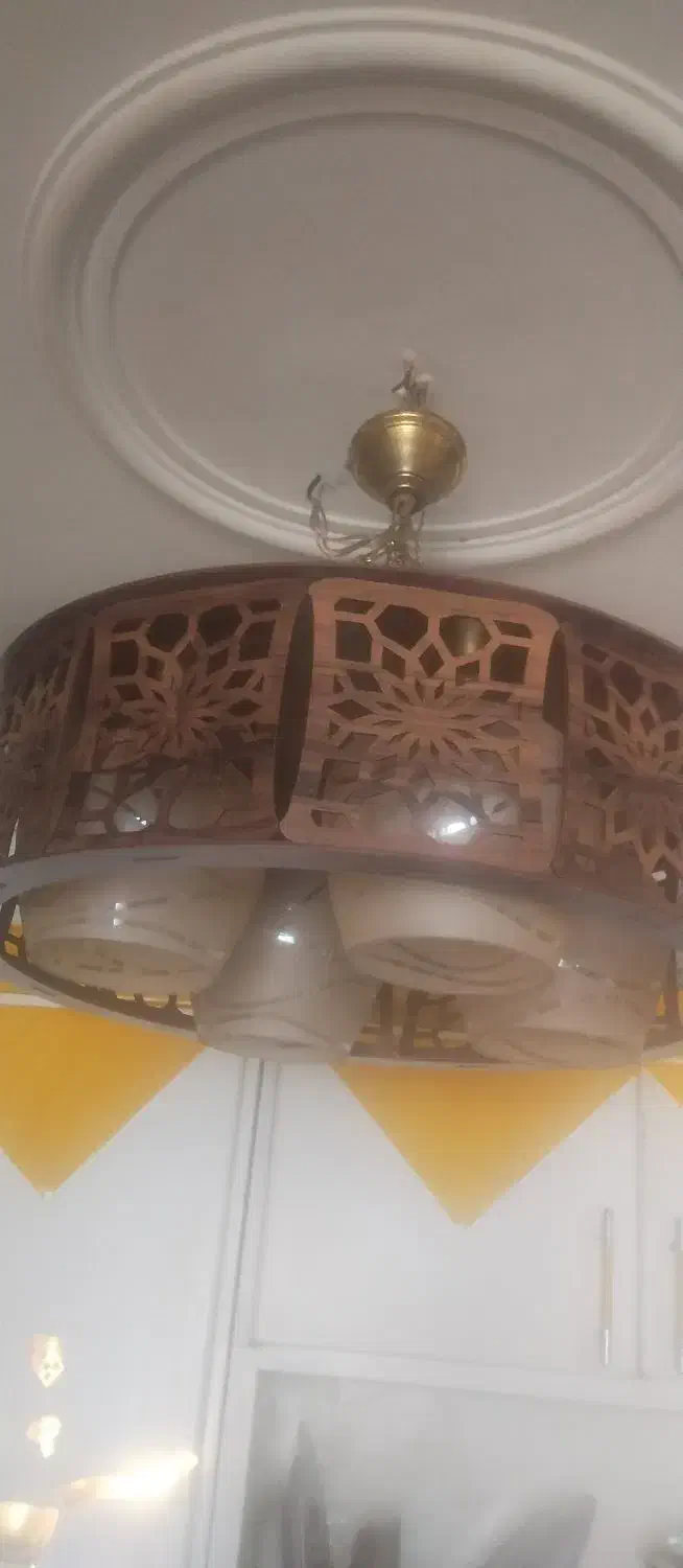 لوستر چوبی نو|لوستر و چراغ آویز|اراک, |دیوار