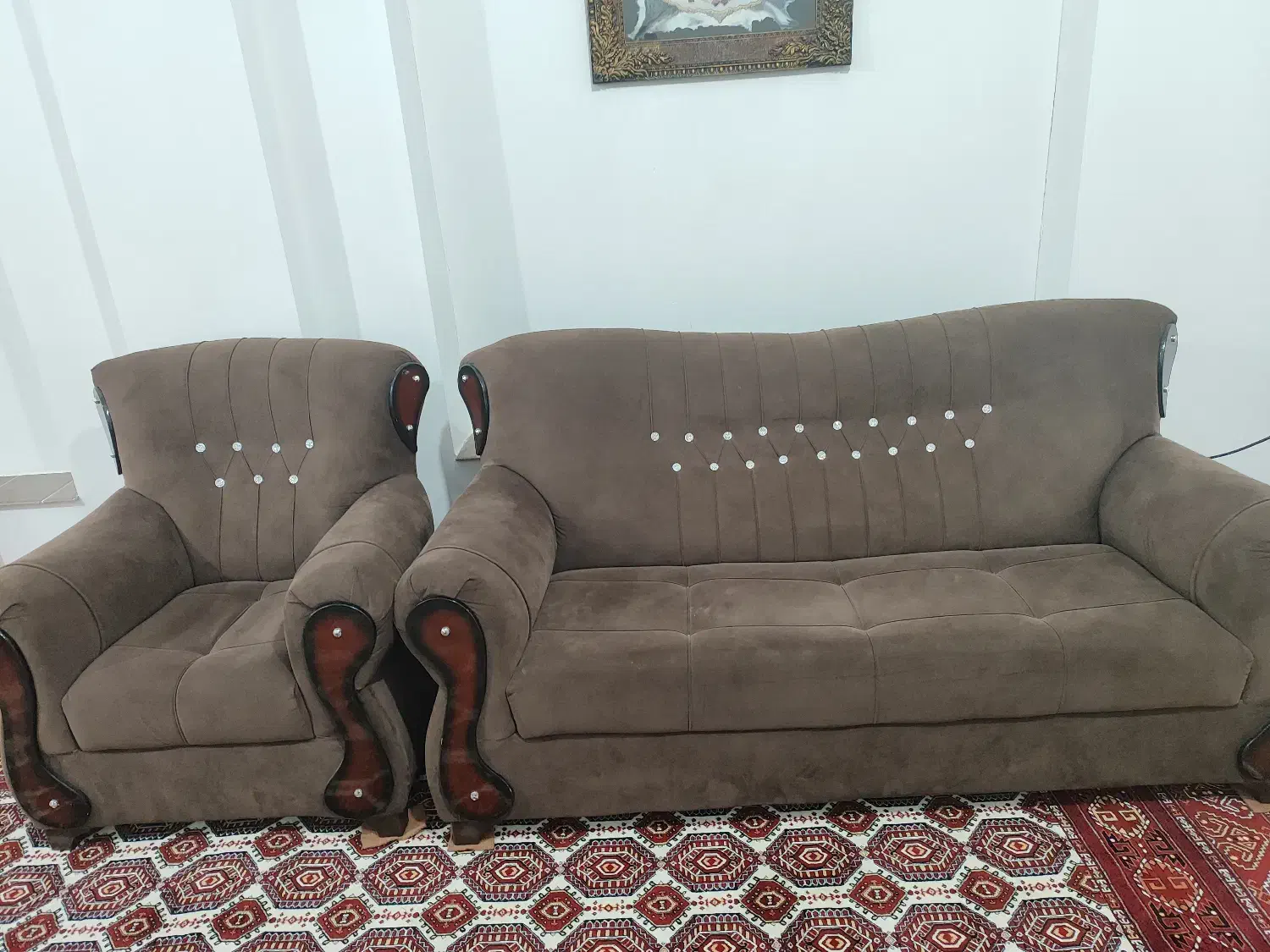 مبل ۷ نفره|مبلمان خانگی و میز عسلی|بندر ترکمن, |دیوار