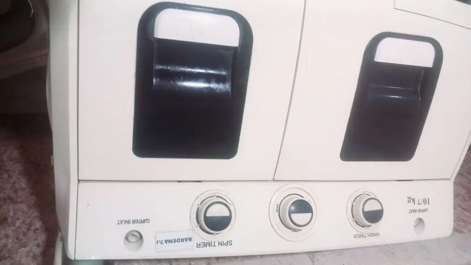 لباسشویی   ۲ قلو bardena701|ماشین لباسشویی و خشک‌کن لباس|کردکوی, |دیوار