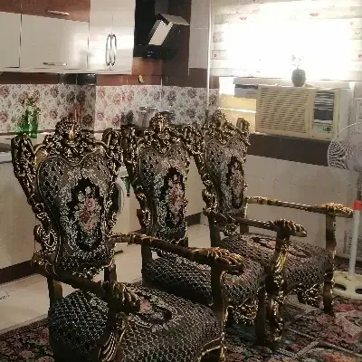 مبل سلطنتی چوب|مبلمان خانگی و میز عسلی|گرگان, |دیوار