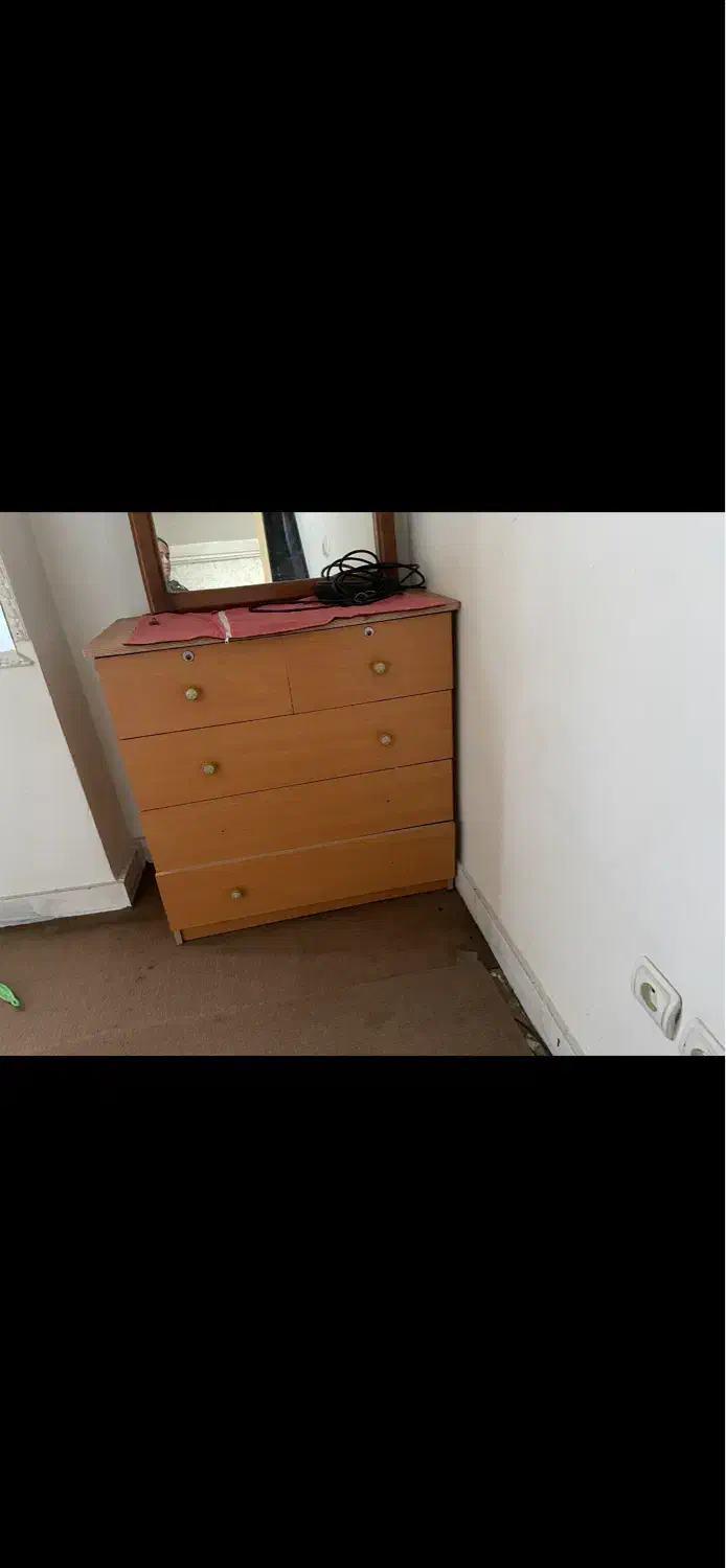 دراور لباس همراه آینه|جاکفشی، کمد، دراور|آمل, |دیوار