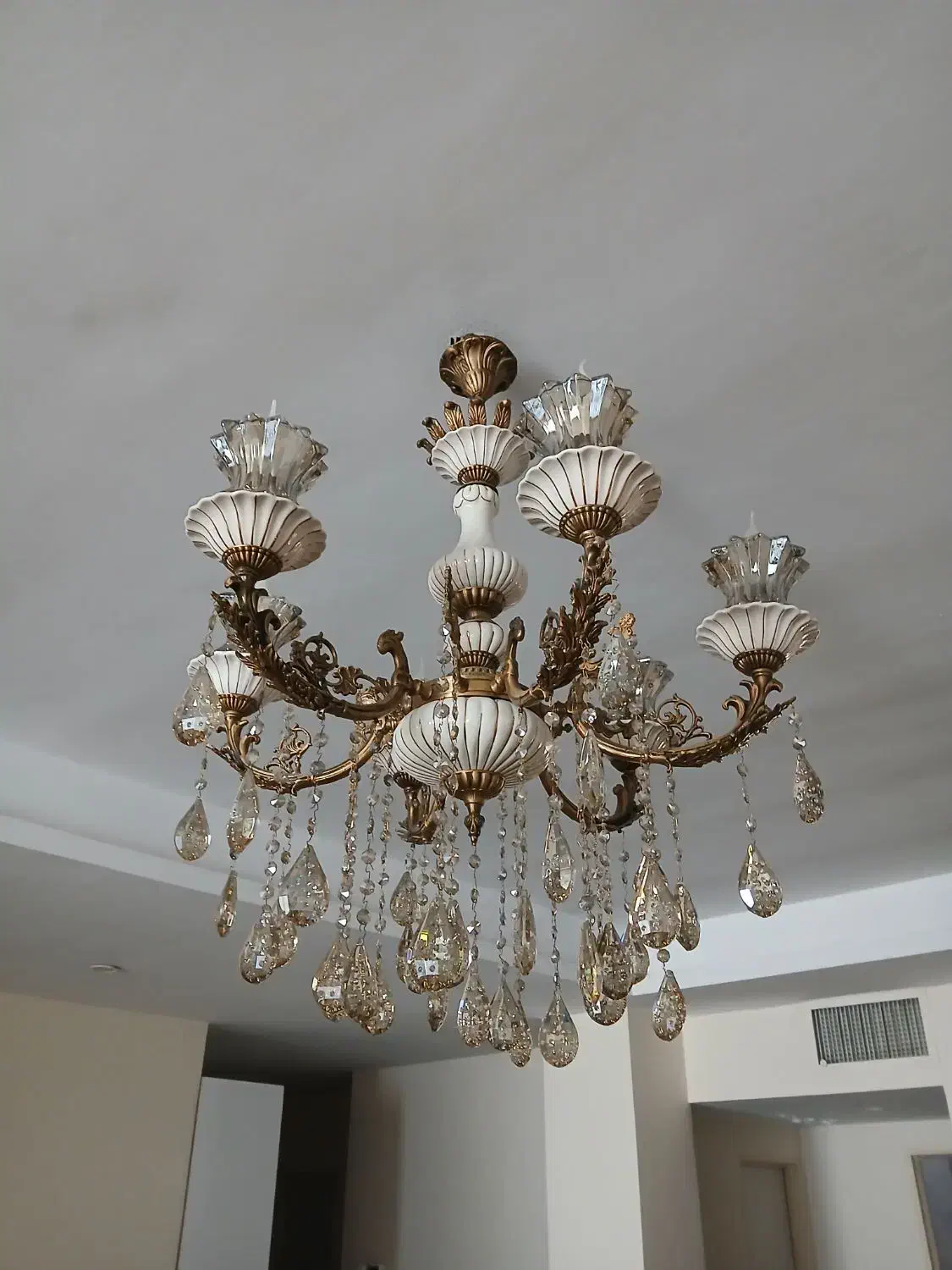 لوستر برنز و سرامیک|لوستر و چراغ آویز|کرج, شهرک بنفشه|دیوار