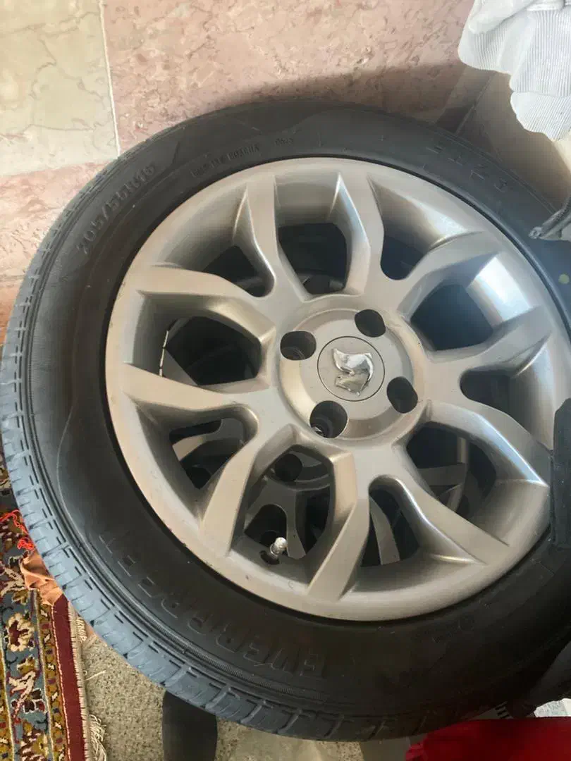 رینگ دنا پلاس اصلی با لاستیک سایز ۱۶|قطعات یدکی و لوازم جانبی|اردبیل, |دیوار