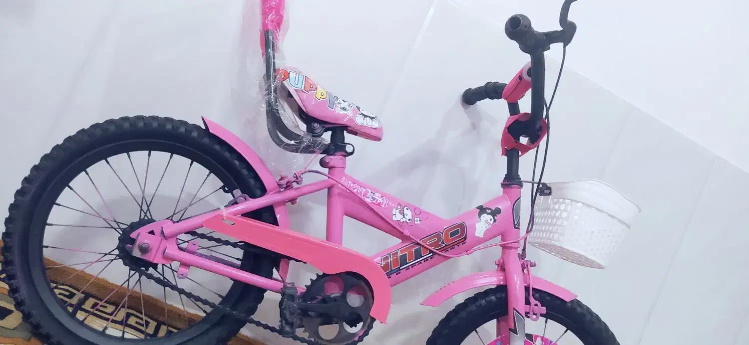 دوچرخه دخترانه صورتی سایز 16 نو سالم محکم|دوچرخه، اسکیت، اسکوتر|محمدشهر, محمدشهر|دیوار