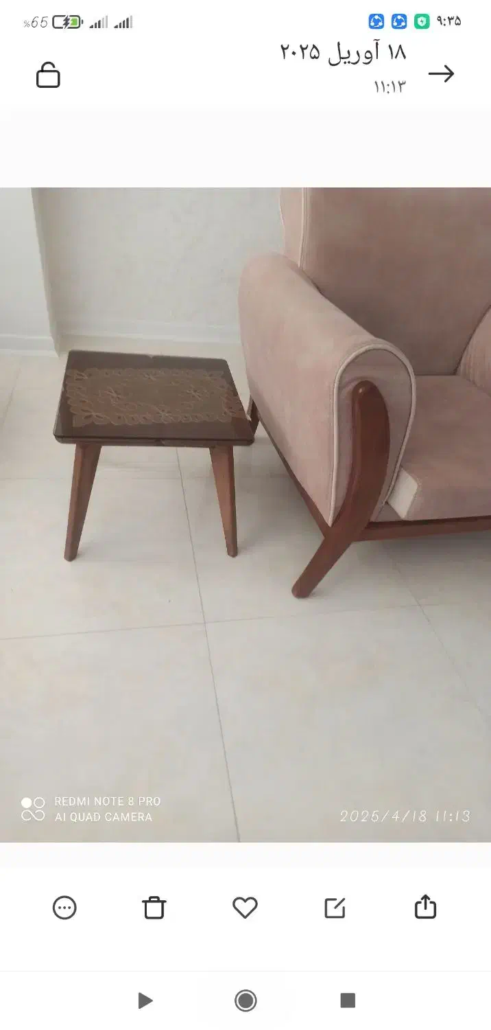 میز جلو مبلی به همراه ۲ عدد عسلی|مبلمان خانگی و میز عسلی|اراک, |دیوار