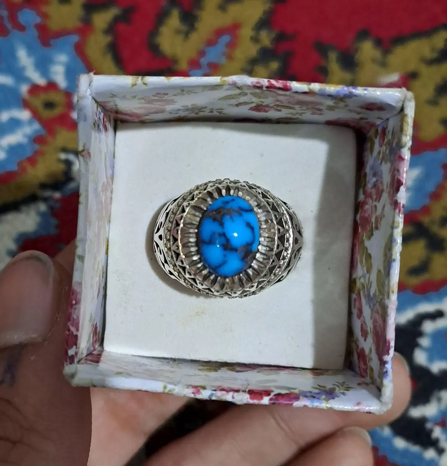 انگشتر فیروزه|کلکسیون اشیاء عتیقه|نیشابور, شهید جعفری|دیوار