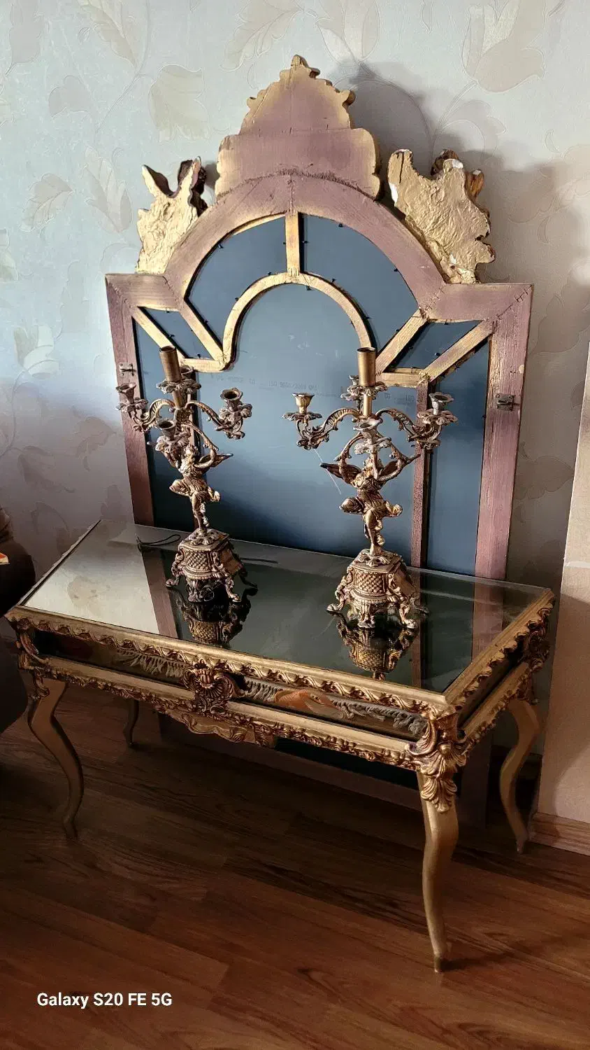 آینه شمعدان|صنایع دستی و سایر لوازم تزئینی|مشهد, کوشش|دیوار