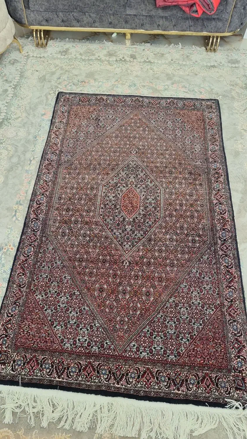 فروش  فرش دستباف نو نقشه بیجار  بافت بیدگینه|فرش|محمدیه-قزوین, |دیوار