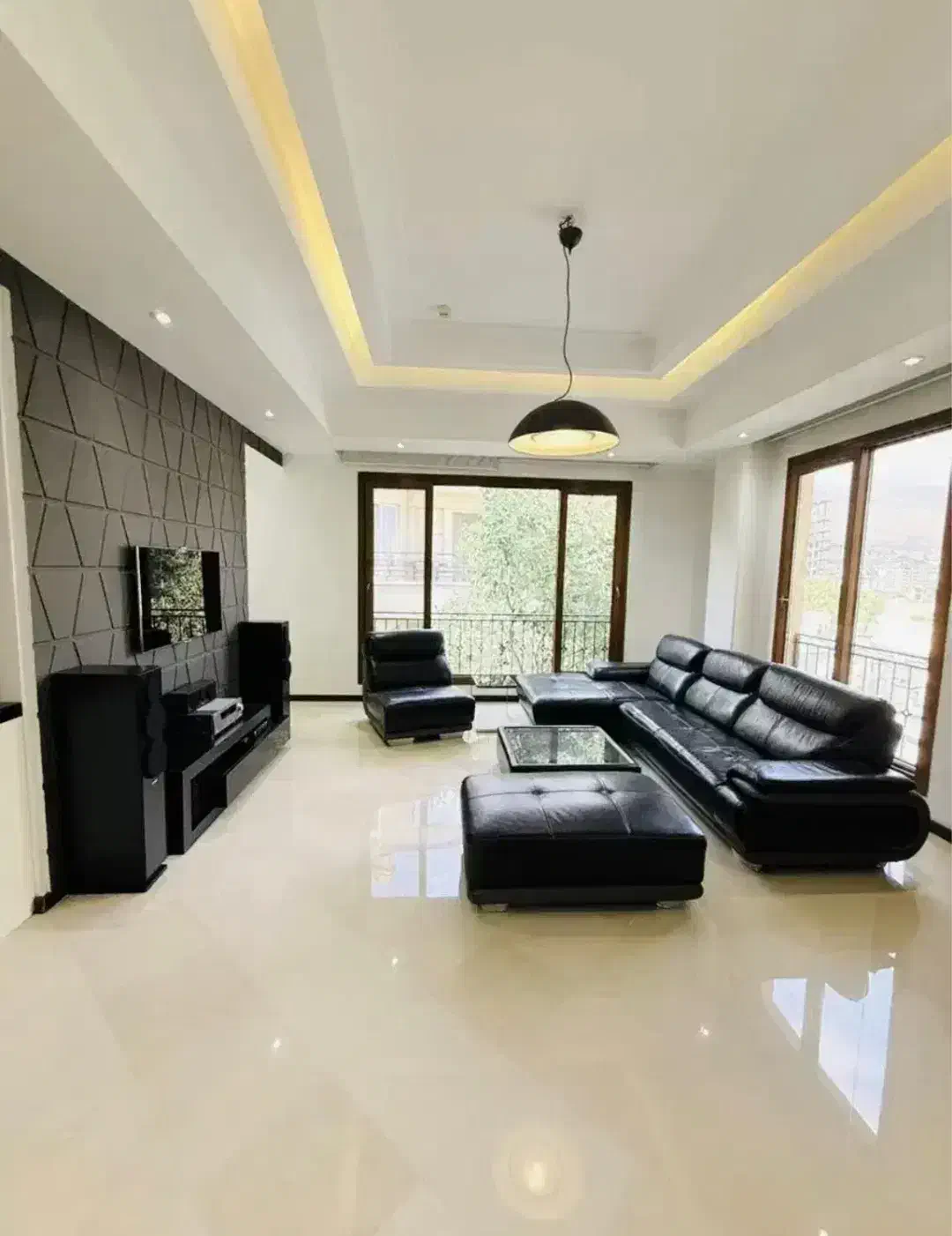 ۱۲۵ متر * دوخواب * سالن پرده خور