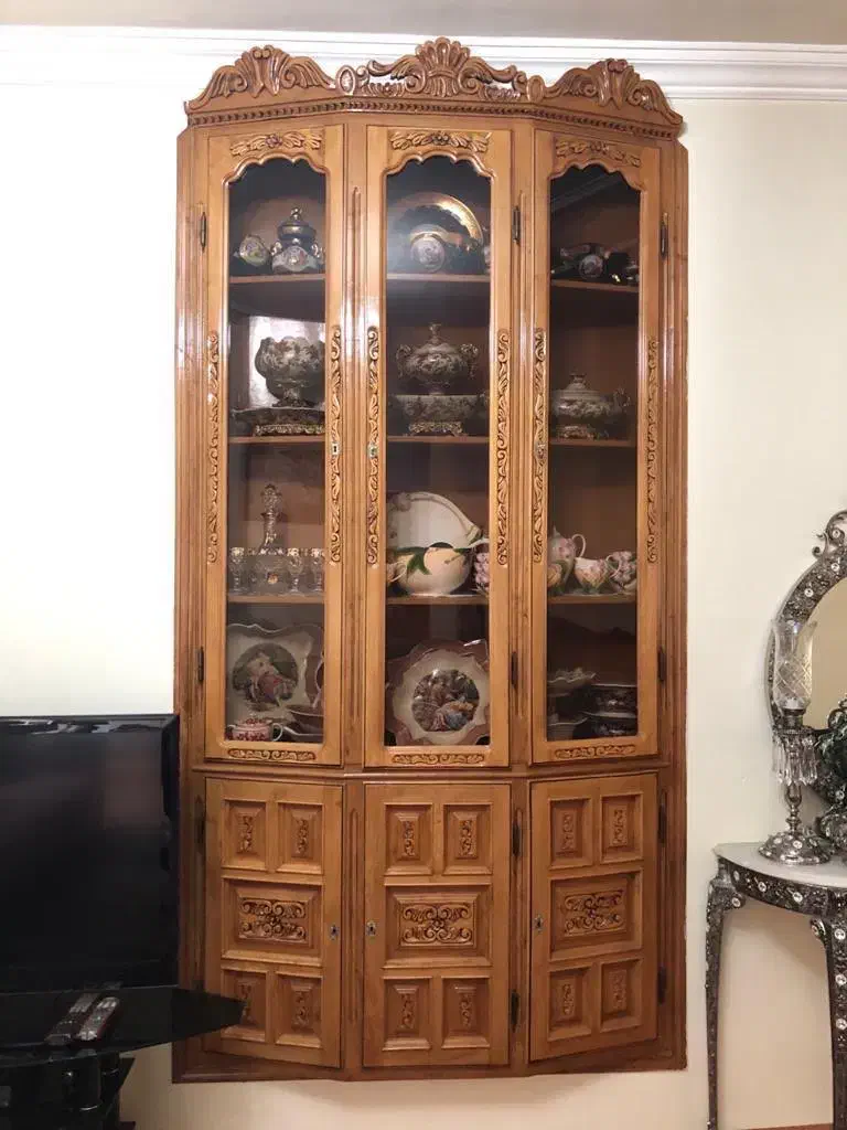 بوفه دیواری با چوب راش گرجستان|بوفه، ویترین، کنسول|اردبیل, |دیوار