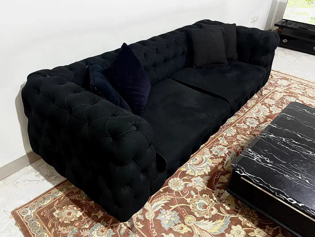 کاناپه سه نفره چستر خارجی|مبلمان خانگی و میز عسلی|فردیس, نگارستان|دیوار