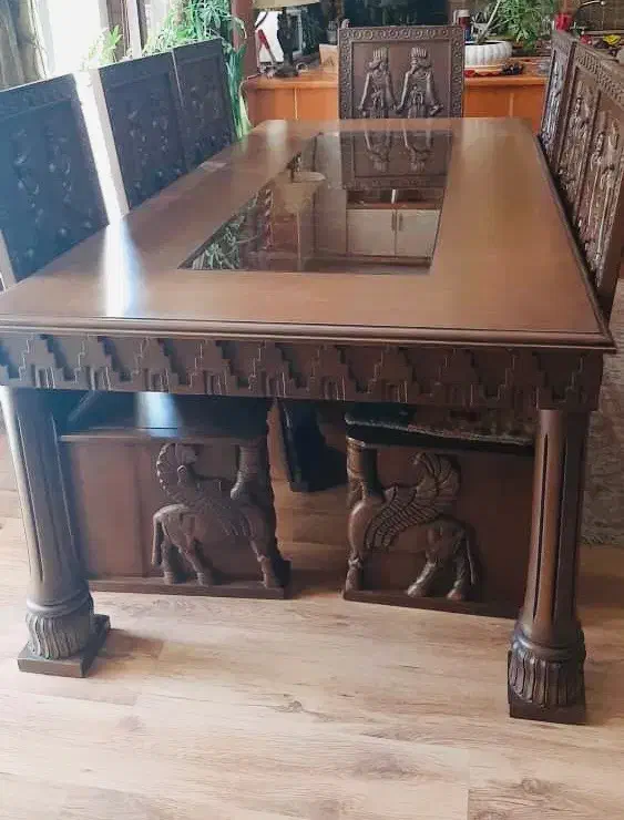 سرویس مبل ۸ نفره نهارخوری و نیم ست پذیرایی ۵ نفره|مبلمان خانگی و میز عسلی|کرج, جهانشهر|دیوار