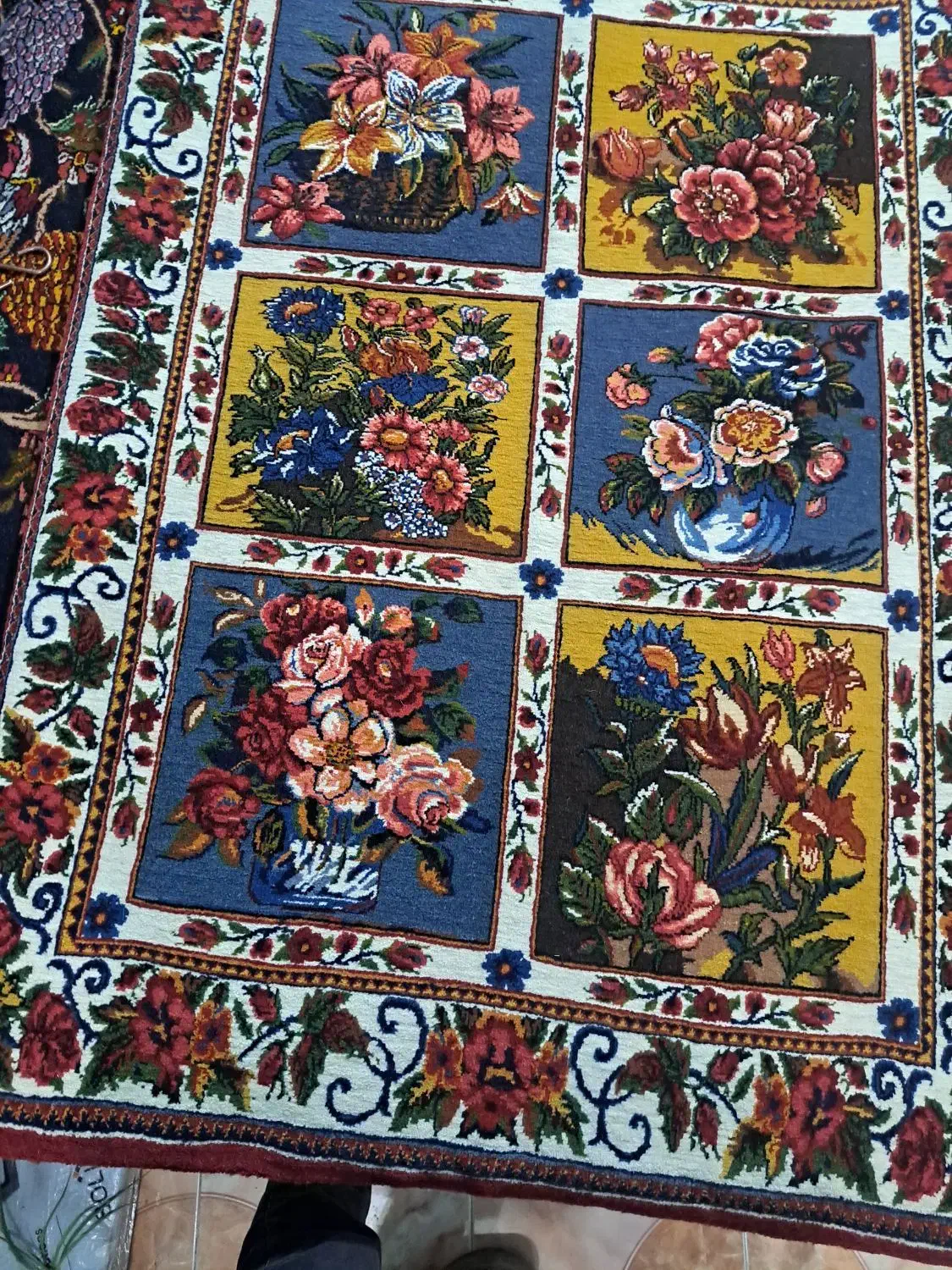 زرونیم قاب شیدا|فرش|شهرکرد, |دیوار