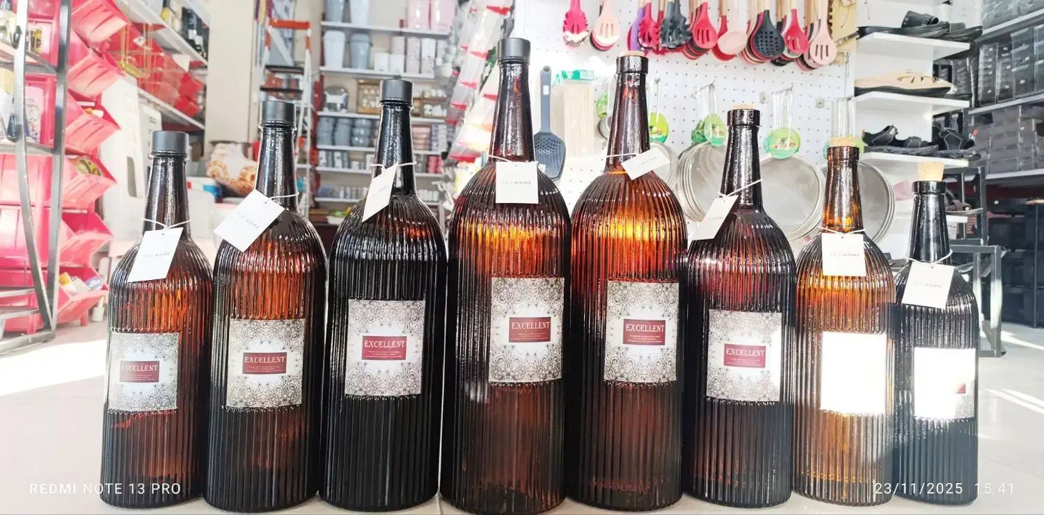 بطری شیشه‌ای،جا آب‌لیمو، شیشه ابغوره ضخیم|ظروف نگهدارنده، پلاستیکی، یک‌بارمصرف|کرمانشاه, |دیوار