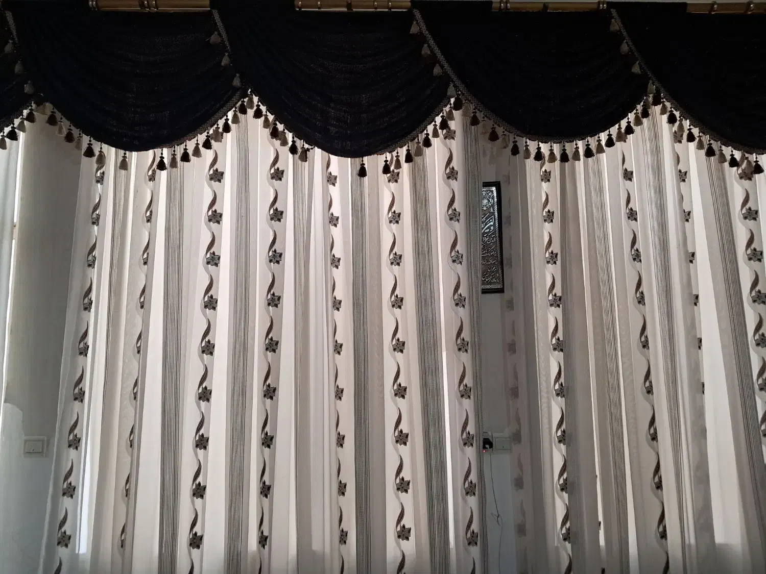 پرده حریر|پرده، رانر، رومیزی|یزد, |دیوار