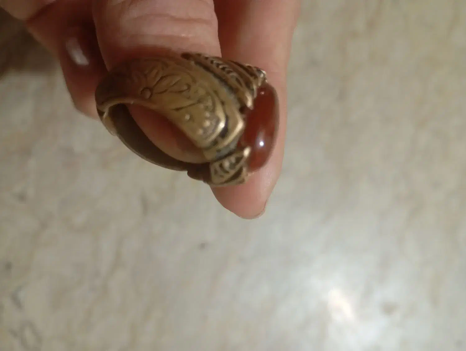 انگشتر برنجی|کلکسیون اشیاء عتیقه|شیراز, امام حسین|دیوار