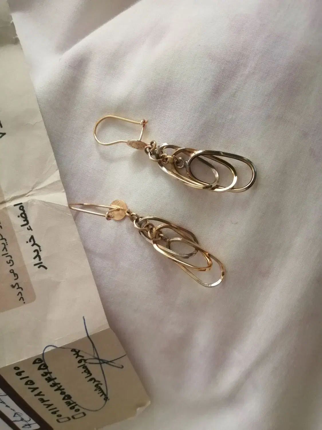 فروش دو عدد گوشواره|جواهرات|شیراز, کاراندیش|دیوار