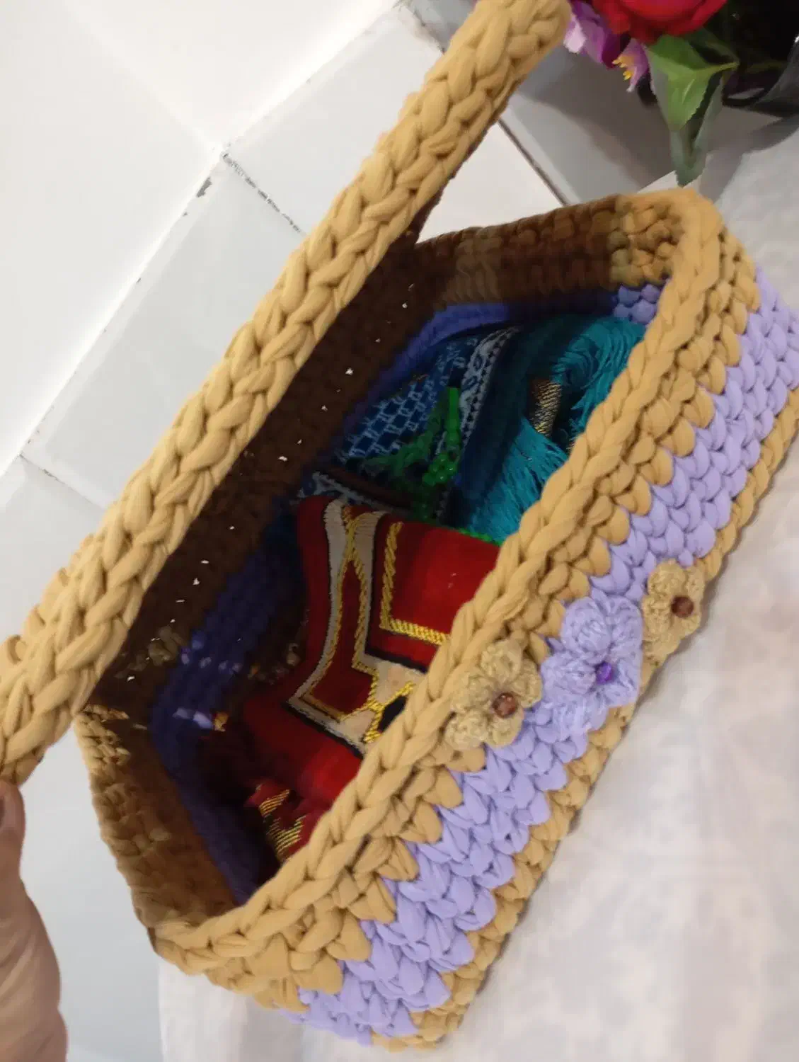 سبد جاقرآنی مدرن|صنایع دستی و سایر لوازم تزئینی|لردگان, |دیوار