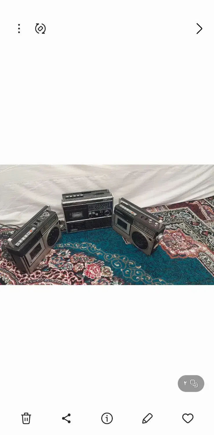 سه عدد  ضبط  قدیمی|سیستم صوتی خانگی|فسا, |دیوار