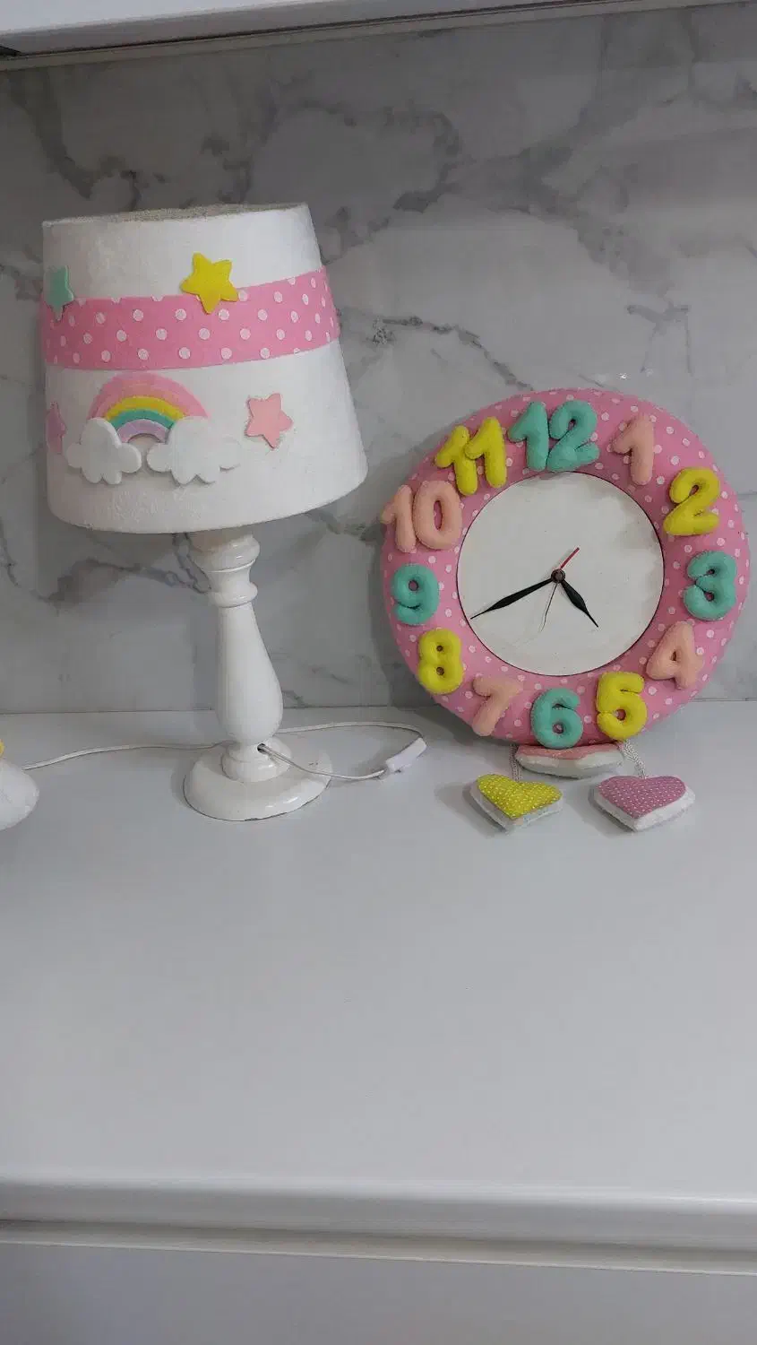 لوستر،چراغ خواب،ساعت بچه گانه شیک|اسباب و اثاث بچه|تهران, شهرک ولیعصر شمالی|دیوار