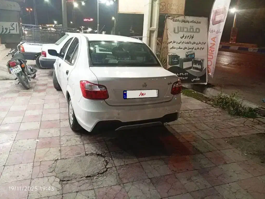 ساینا s 1402|خودرو سواری و وانت|کنار تخته و کمار, |دیوار