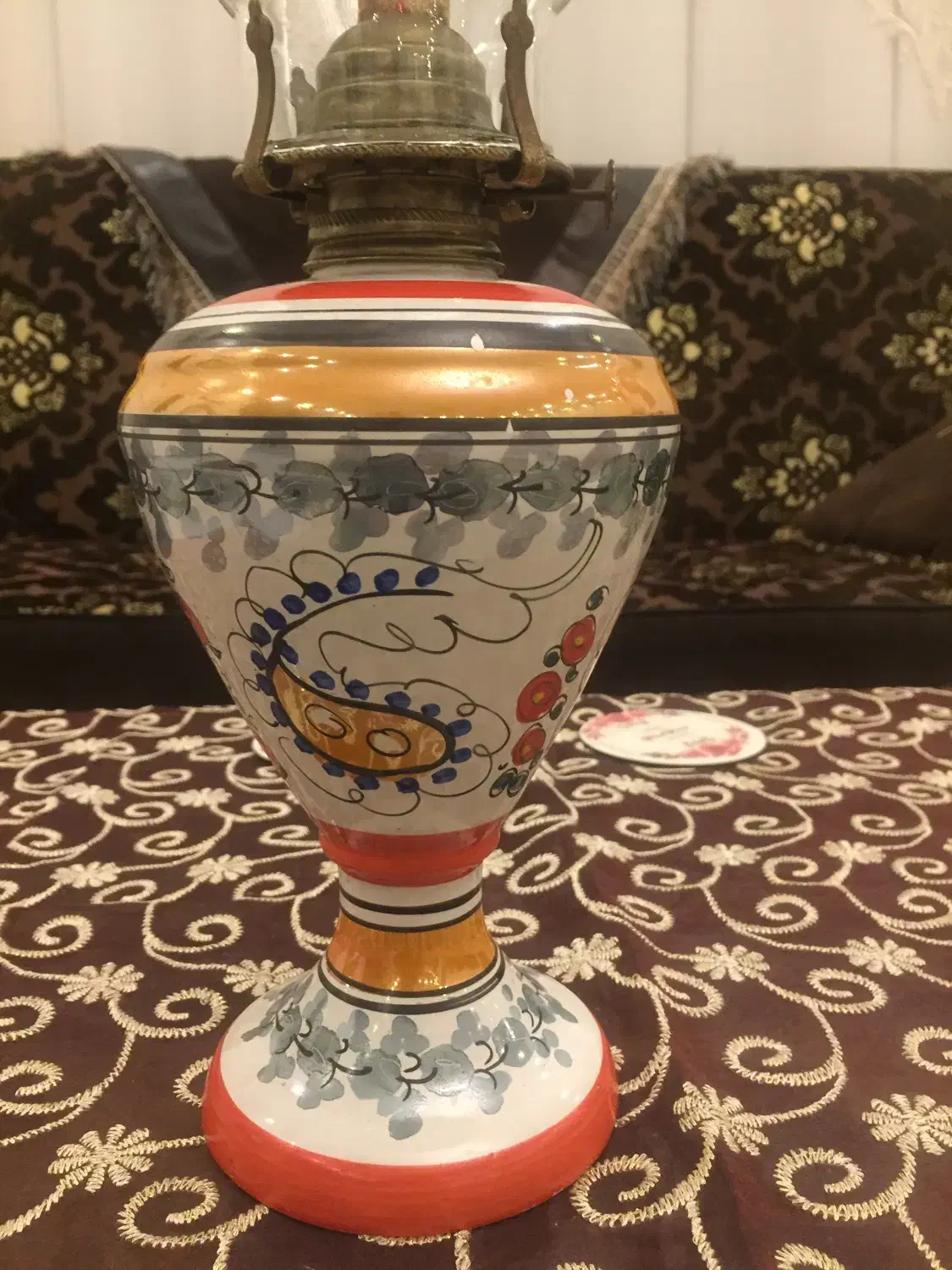 چراغ گرد سوز نفتی دهه ۱۳۴۰|کلکسیون اشیاء عتیقه|ارومیه, |دیوار