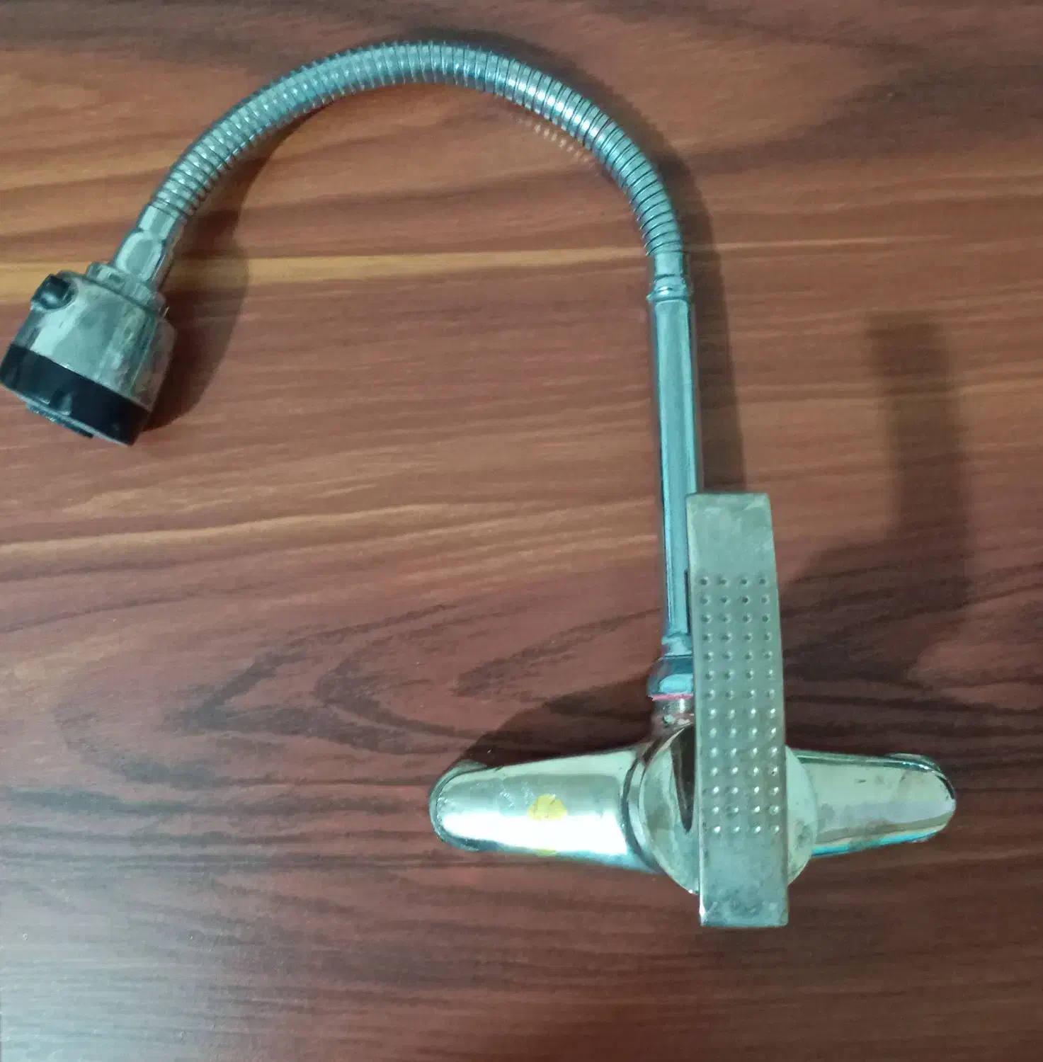 شیر اهرمی برنز سنگین شیبه با علمک ظرفشویی|لوازم سرویس بهداشتی|سلماس, |دیوار