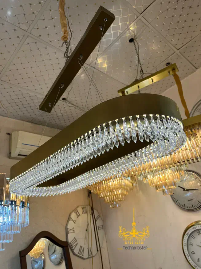 لوستر کریستال لاینر نارسیس ۳۰*۸۰ با ریموت هوشمند|لوستر و چراغ آویز|تهران, نیروی هوایی (پیروزی)|دیوار