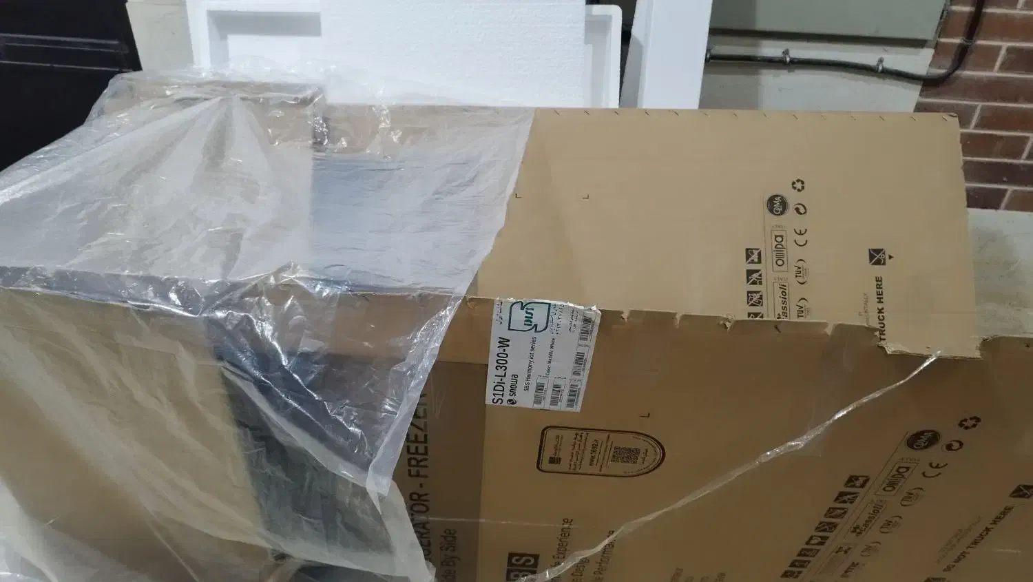 کارتون یخچال ساید بای ساید اسنوا|ابزارآلات|پیشوا, |دیوار