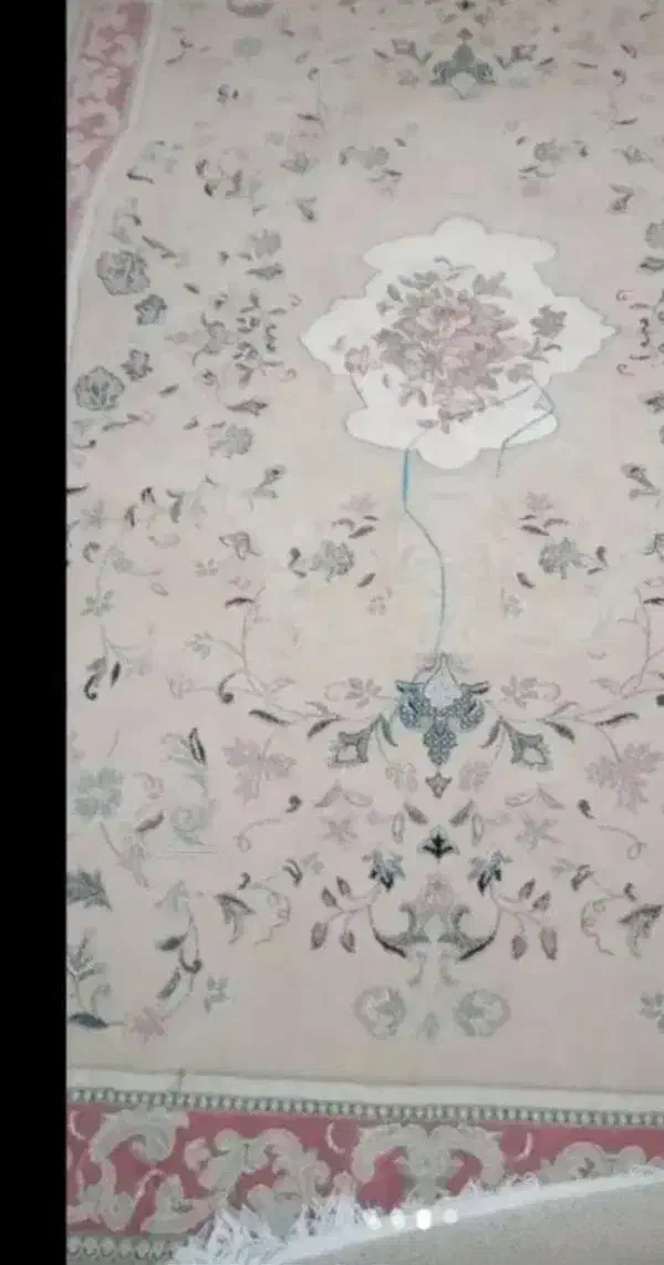 فرش سالم ۶ متری زمینه کرم گلدار آنتیک و درجه یک|فرش|بابلسر, |دیوار