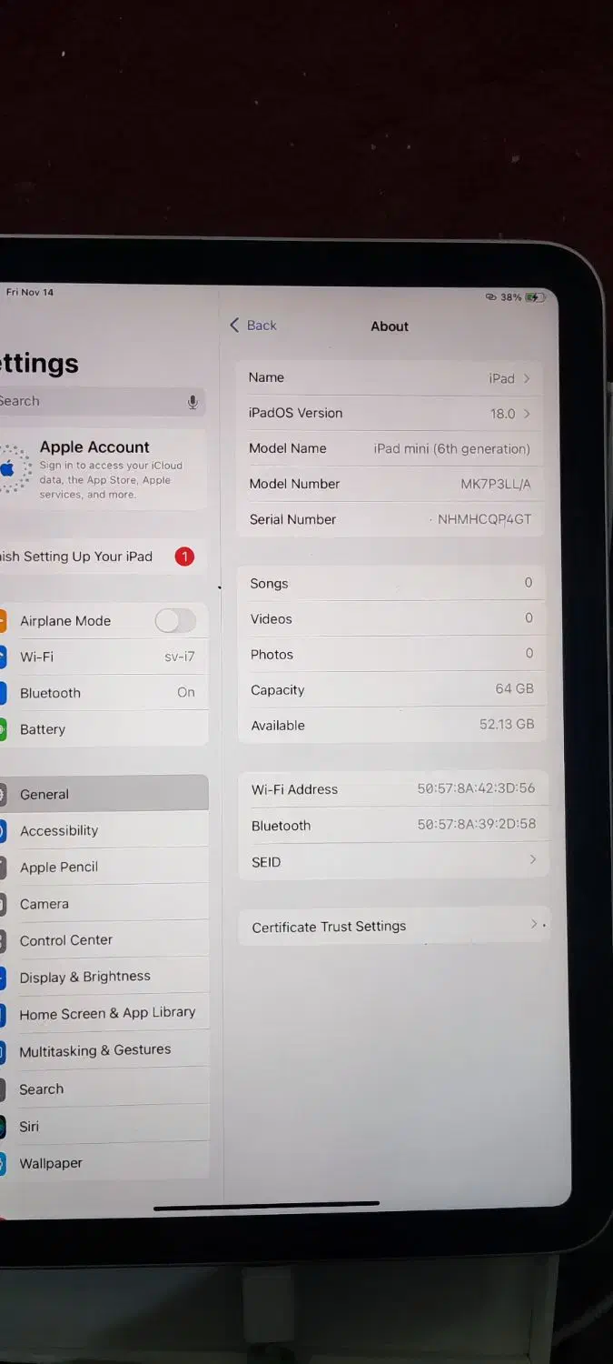 ایپد مینی 6 - ipad mini 6|تبلت|تفت, |دیوار