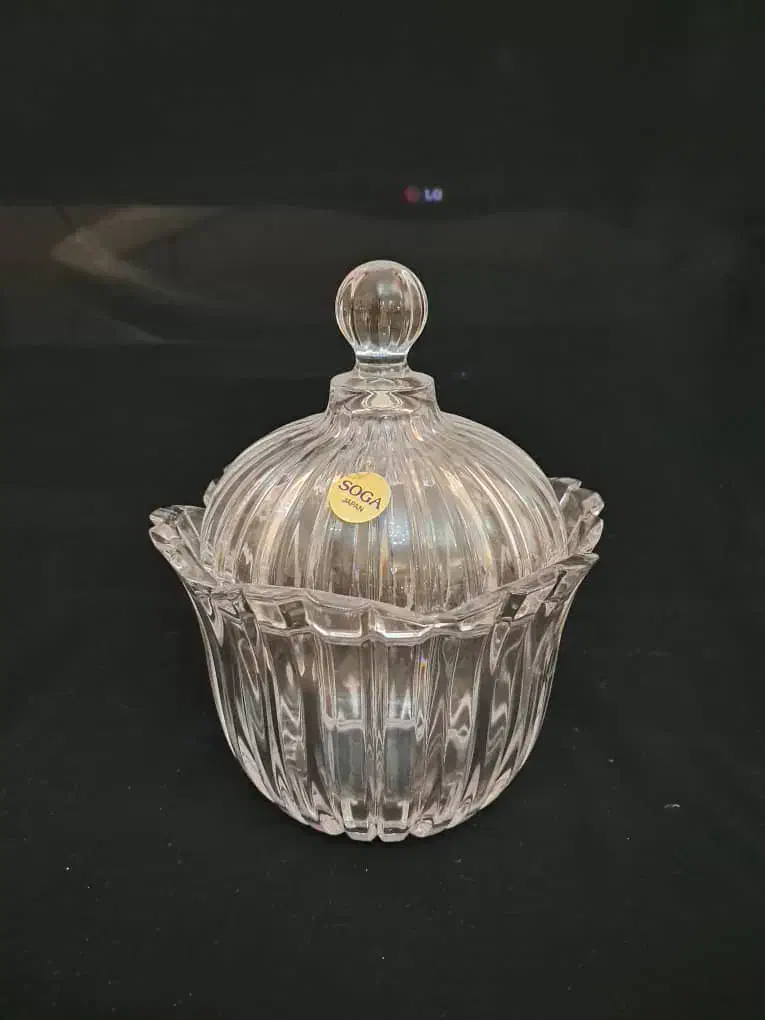 ظرف شکلات خوری یا قندان کریستالی سوگا ژاپن|ظروف سرو و پذیرایی|تهران, ستارخان|دیوار