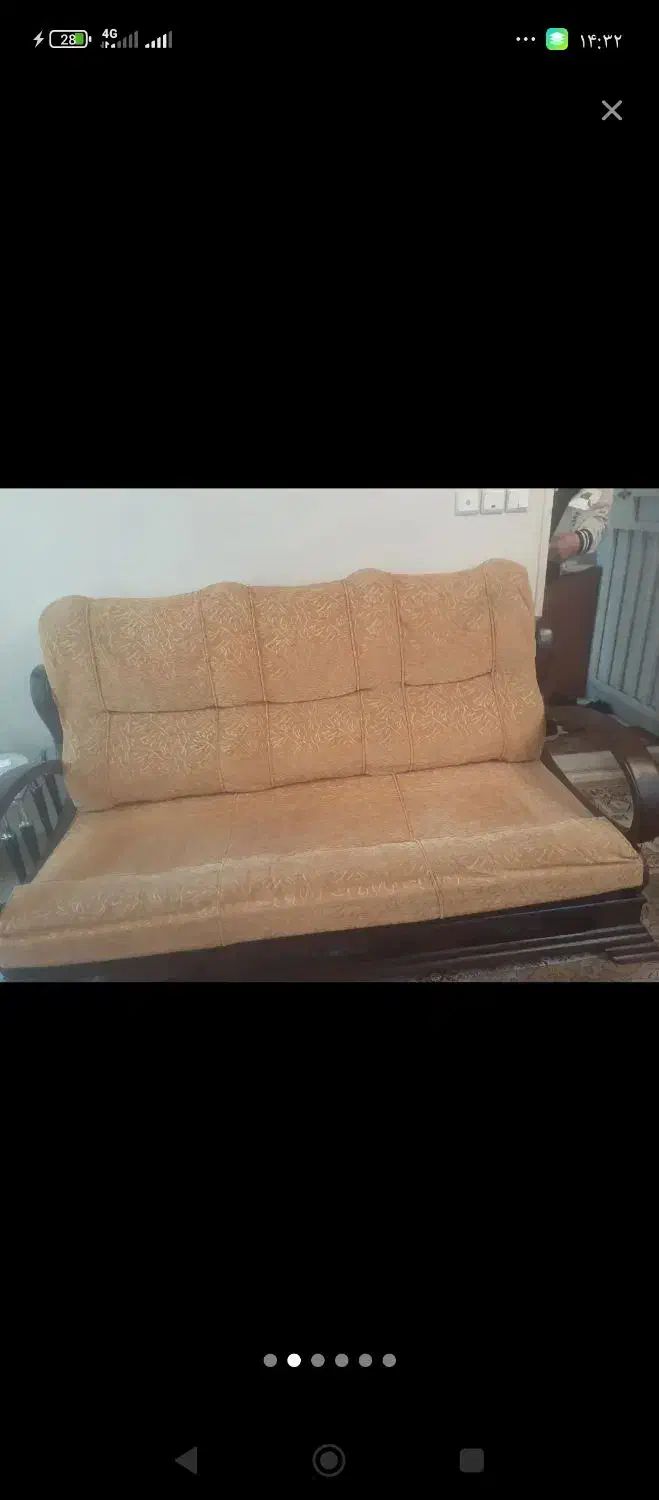 سرویس مبل هفت نفره سالم در حد نو|مبلمان خانگی و میز عسلی|سراوان, |دیوار